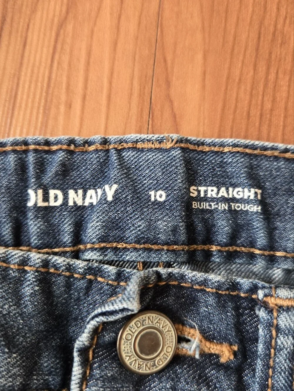 Old Navy Kids size 10 Classic Dark wash denim blue jean adjustable waistband EUC